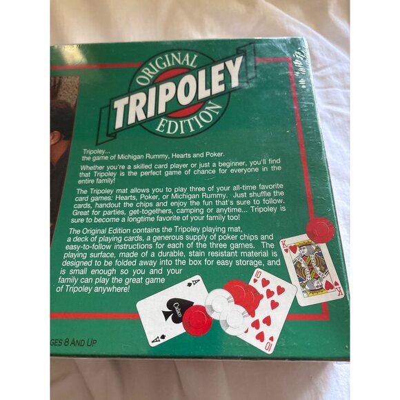 Tripoley Original Edition Card Game Michigan Rummy Hearts Poker Family Fun Ages - Picture 7 of 12